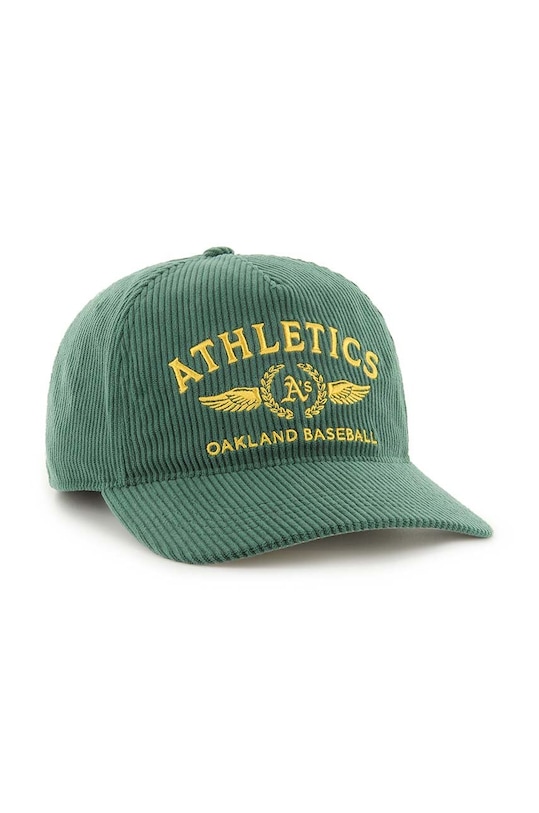 Аксессуары Вельветовая кепка 47 brand MLB Oakland Athletics B.SKYLC18EWP.DG зелёный
