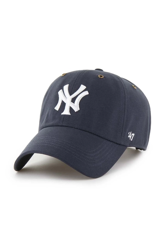 Pamučna kapa sa šiltom 47 brand MLB New York Yankees natpis mornarsko plava B.PTLSD17GWS.VN