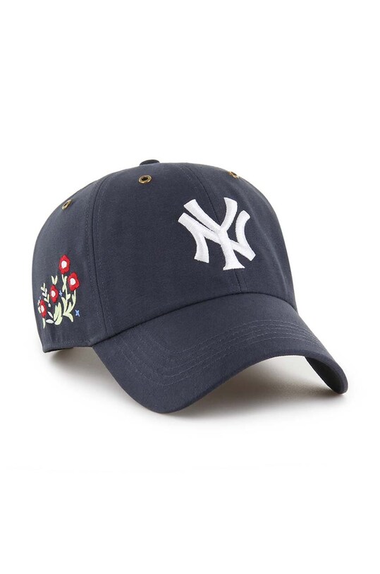 47 brand czapka z daszkiem bawełniana MLB New York Yankees aplikacja granatowy B.PTLSD17GWS.VN