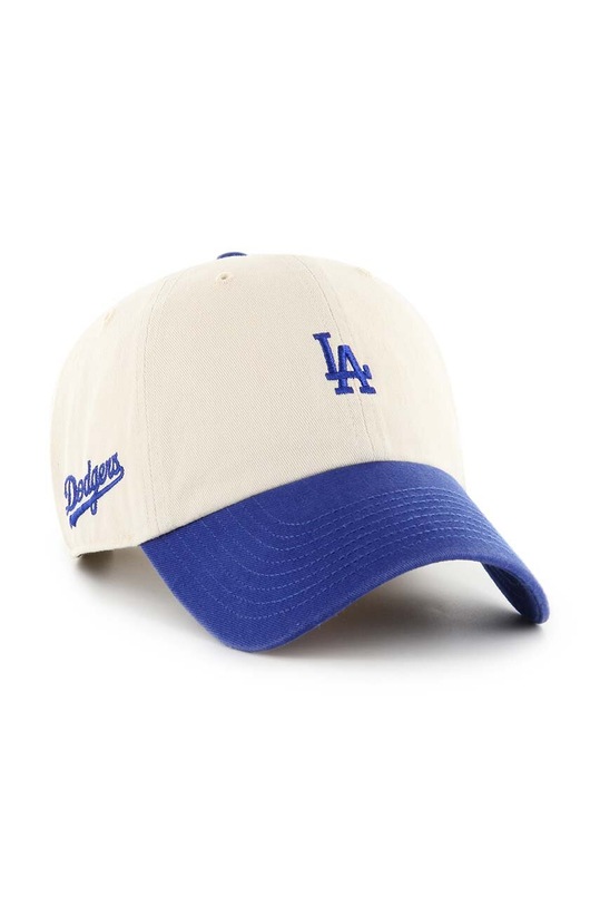 47 brand șapcă de baseball din bumbac MLB Los Angeles Dodgers B.SSTBC12GWS.NT bej AA00