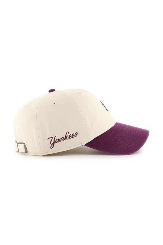 Аксесуари Бавовняна бейсболка 47 brand MLB New York Yankees B.SSTBC17GWS.NT бежевий