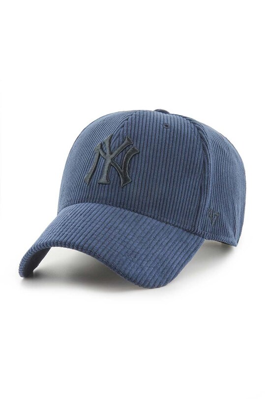 47 brand cappello con visiera in velluto a coste MLB New York Yankees cotone blu navy B.THCKM17EWS.NYA
