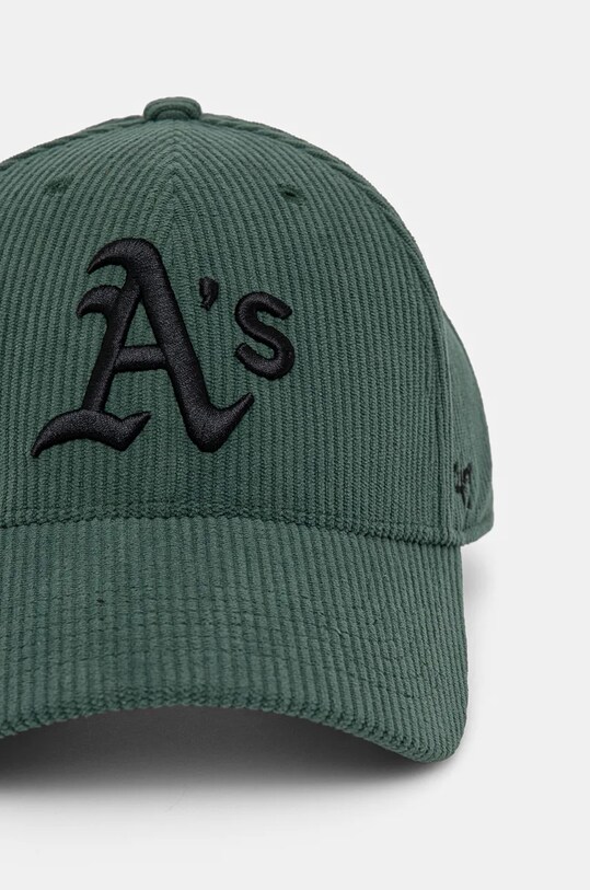 Вельветовая кепка 47 brand MLB Oakland Athletics B.THCKM18EWS.DG зелёный AA00