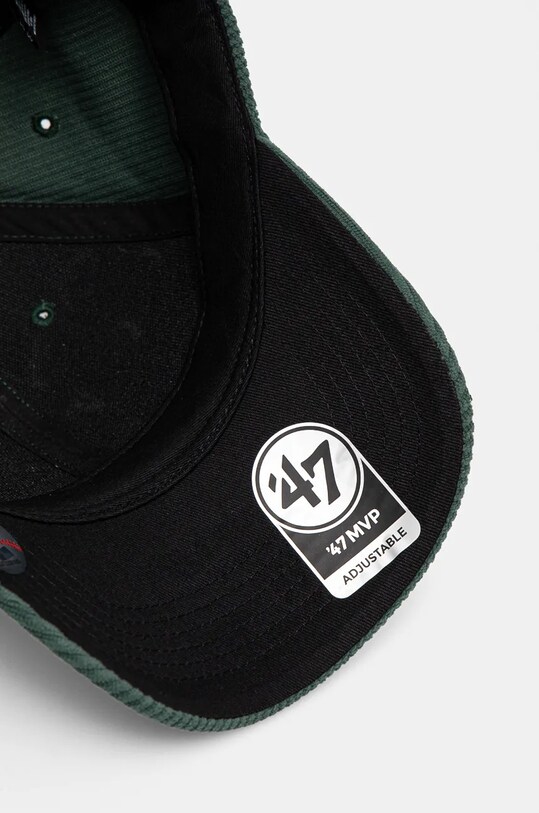 Вельветовая кепка 47 brand MLB Oakland Athletics зелёный B.THCKM18EWS.DG