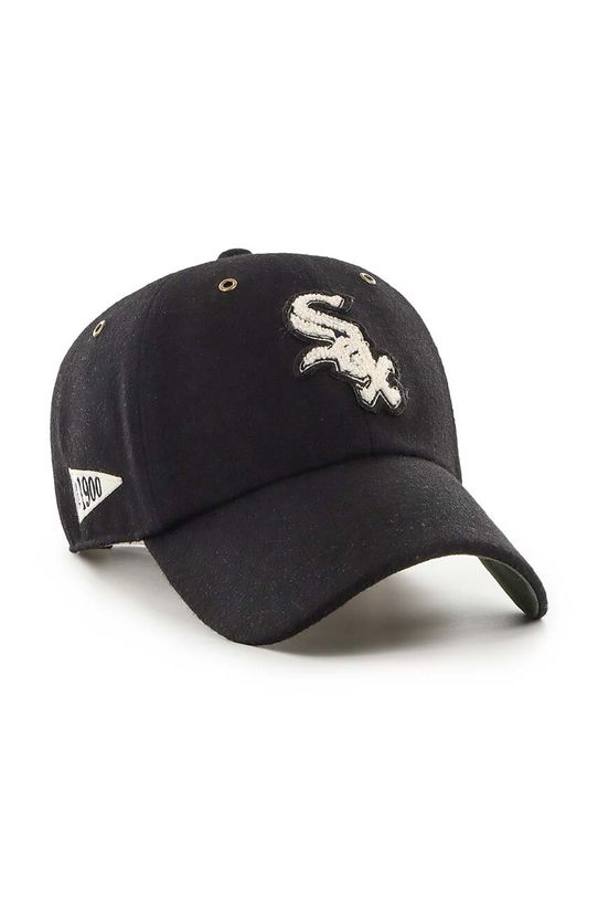 47 brand czapka z daszkiem wełniana MLB Chicago White Sox B.PNTCU06WIS.BK czarny AA00