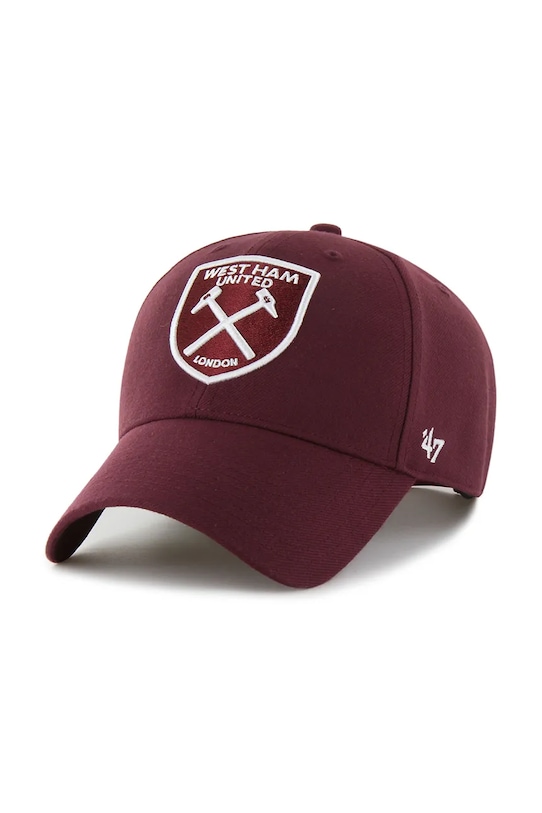 47 brand sapca West Ham United FC cu un amestec de lana burgundia EPL.MVPSP17WBP.KM