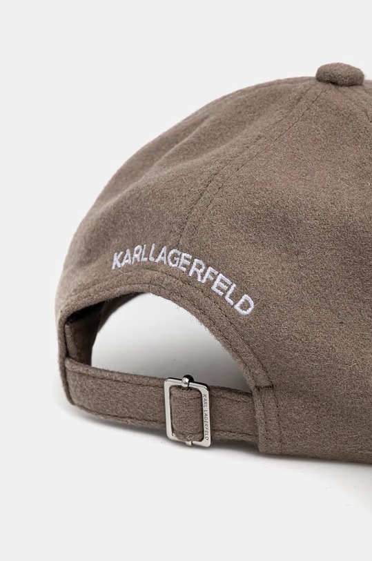 Accesorii Karl Lagerfeld șapcă de lana 246W3415 maro