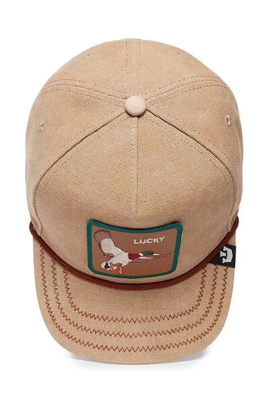 Bavlněná baseballová čepice Goorin Bros Lucky Duck 101.1520 béžová