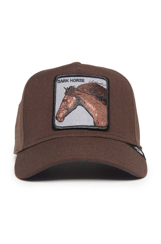 Goorin Bros czapka z daszkiem bawełniana Dark Horse Field 100 101.1456 brązowy AA00