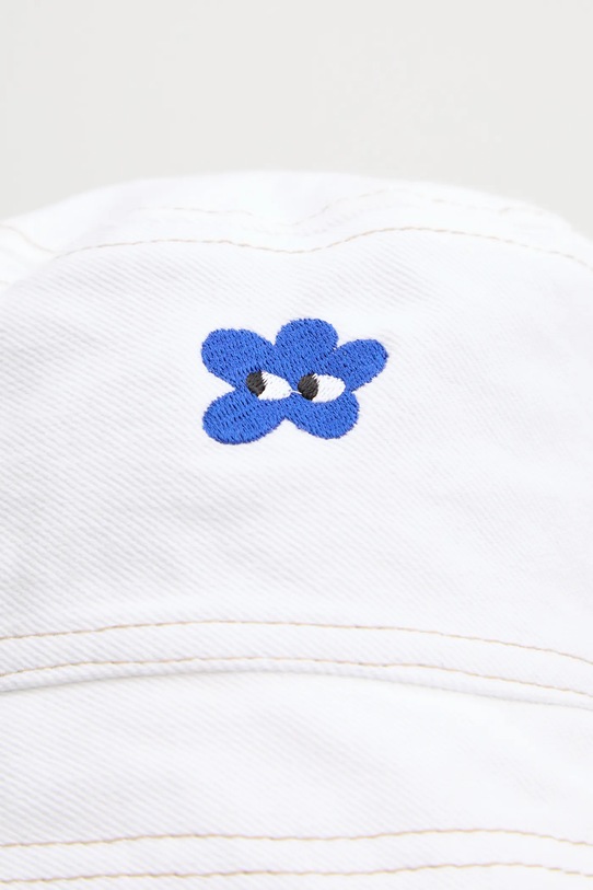 Renewed kapelusz jeansowy Creative Upcycling biały Bucket.Hats