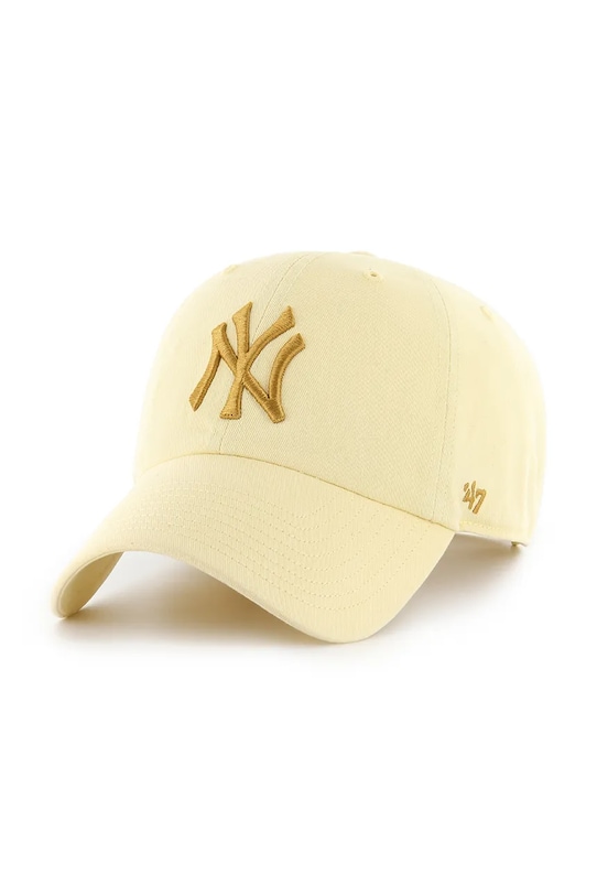 Бавовняна бейсболка 47 brand MLB New York Yankees бавовна помаранчевий B.RGW17GWS.H6