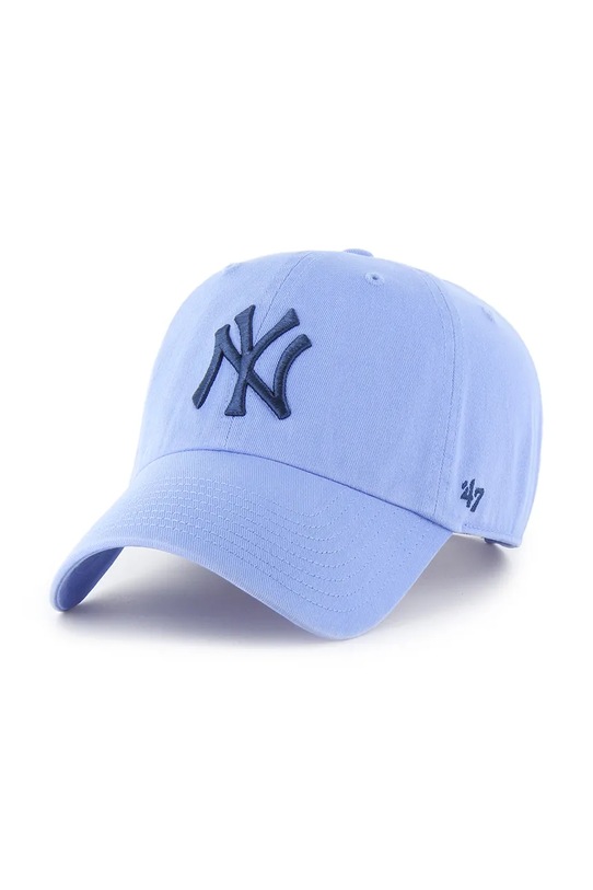 Βαμβακερό καπέλο του μπέιζμπολ 47 brand MLB New York Yankees βαμβάκι μπλε B.RGW17GWS.A9