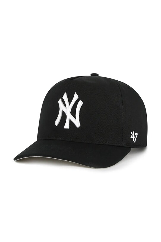 Бавовняна бейсболка 47 brand MLB New York Yankees бавовна чорний B.FHTCH17GWP.BK