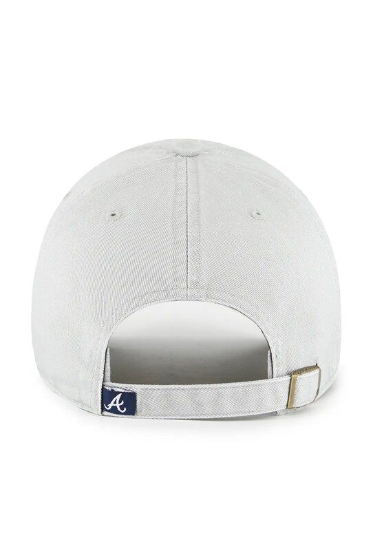 47 brand șapcă de baseball din bumbac MLB Atlanta Braves B.RGW01GWS.GYD gri AA00