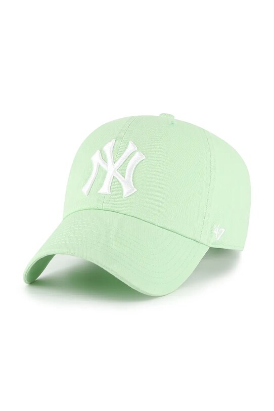 47 brand șapcă de baseball din bumbac MLB New York Yankees bumbac verde B.RGW17GWS.B0A