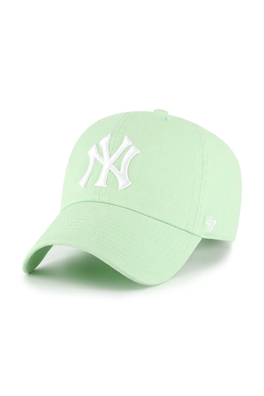 47 brand czapka z daszkiem bawełniana MLB New York Yankees bawełna zielony B.RGW17GWS.B0A