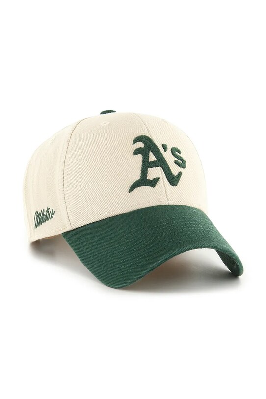 47 brand șapcă de baseball din bumbac MLB Oakland Athletics B.FIRFD18HTP.SS alb AA00