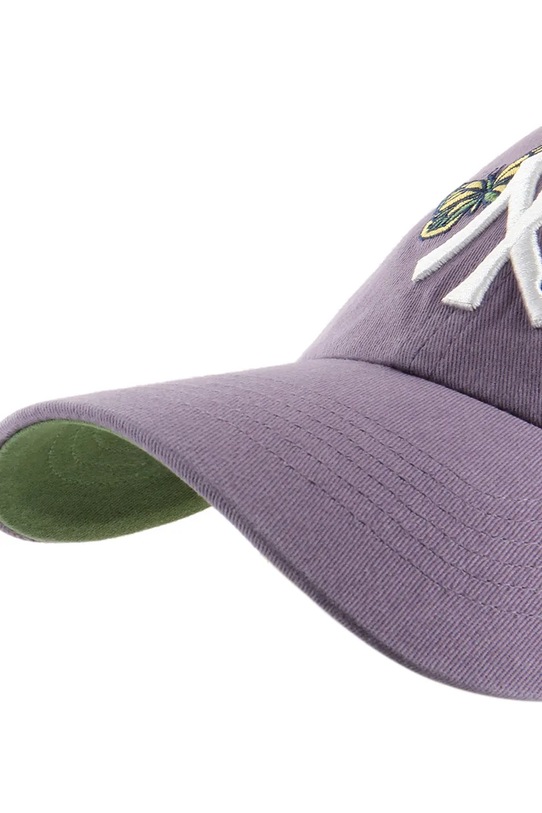 Akcesoria 47 brand czapka z daszkiem bawełniana MLB New York Yankees B.ICACL17GWS.II fioletowy