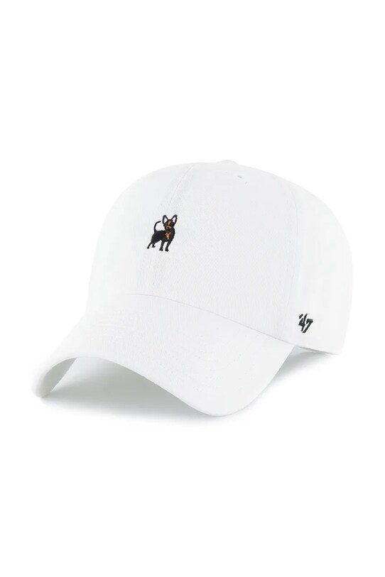 47 brand czapka z daszkiem bawełniana Dog Base Runner Icon bawełna biały XX.BSRIC1411GWS.WHE