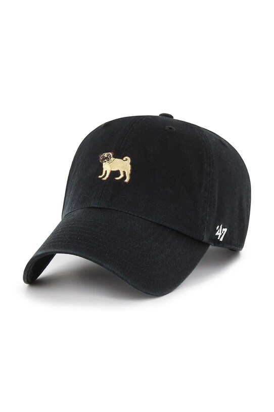 47 brand czapka z daszkiem bawełniana Dog Base Runner Icon bawełna czarny XX.BSRIC1411GWS.BKH