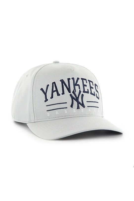 47 brand czapka z daszkiem bawełniana MLB New York Yankees B.RSCOE17GWP.GY szary AA00