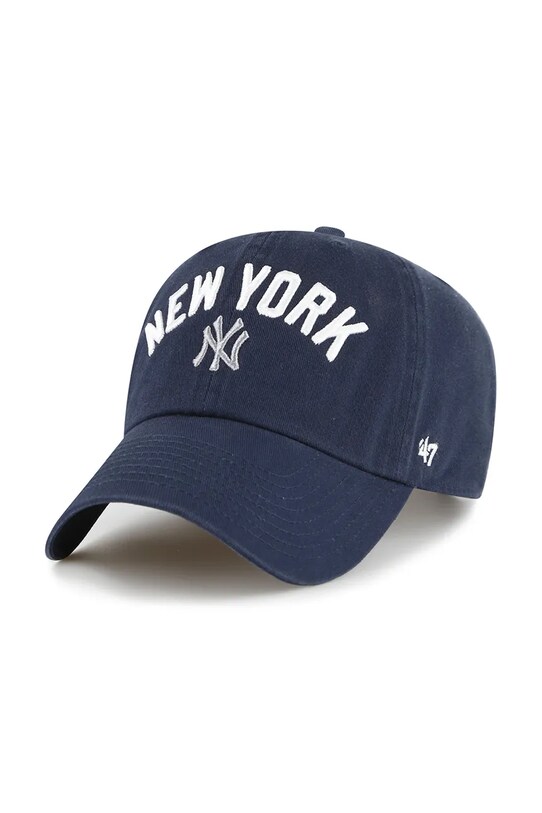 47 brand czapka z daszkiem bawełniana MLB New York Yankees bawełna granatowy B.RGWSC17GWS.NYE