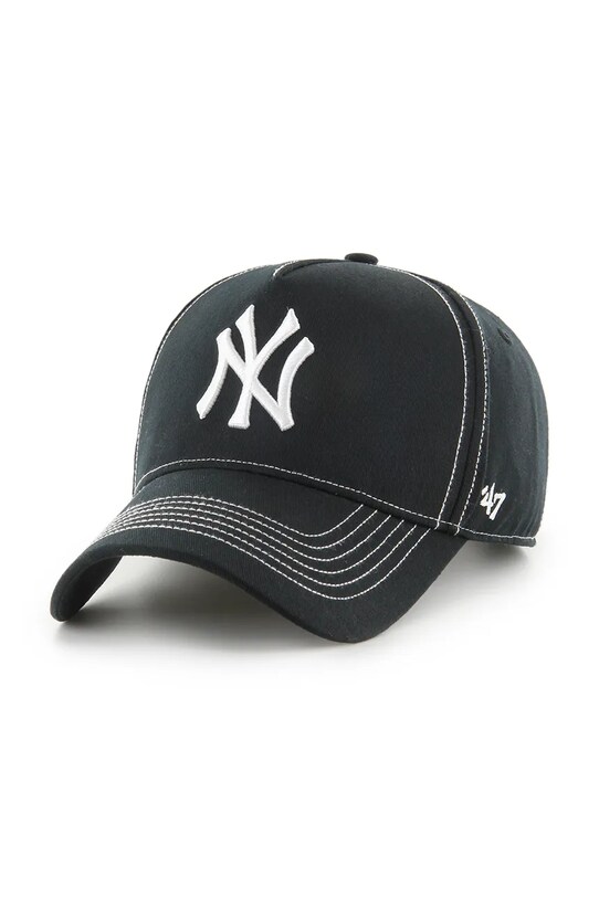 47 brand czapka z daszkiem bawełniana MLB New York Yankees bawełna czarny B.CONDT17GWS.BK