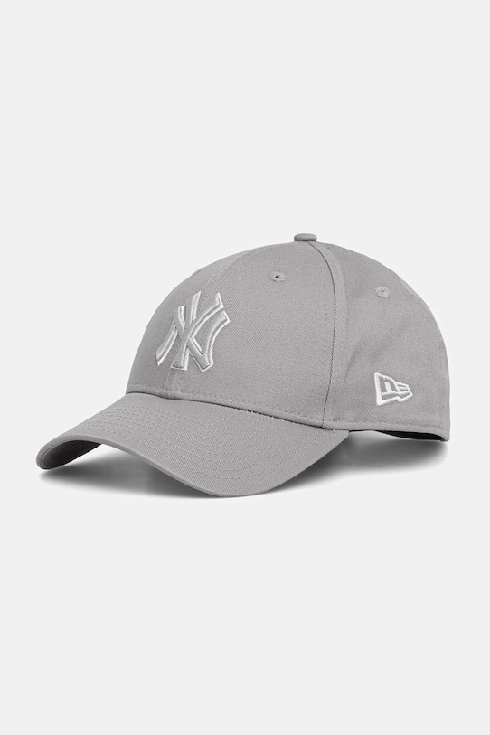 New Era czapka z daszkiem bawełniana 0 aplikacja szary 60675525