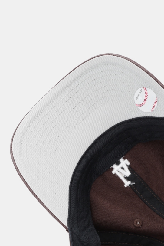 47 brand czapka z daszkiem bawełniana MLB Los Angeles Dodgers brązowy B.BSRNR12GWS.BWA