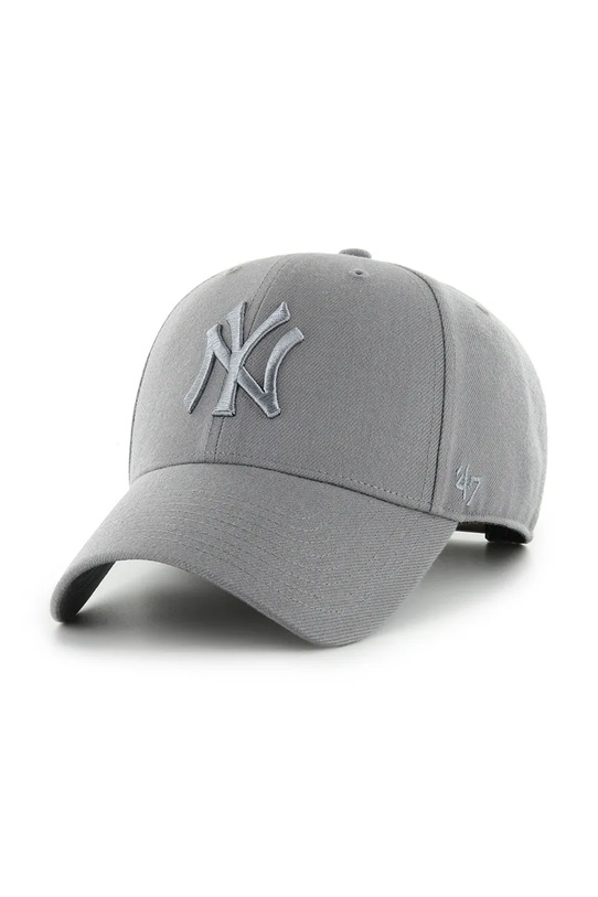 47 brand czapka z daszkiem z dodatkiem wełny MLB New York Yankees z dodatkiem wełny szary B.MVPSP17WBP.DYC