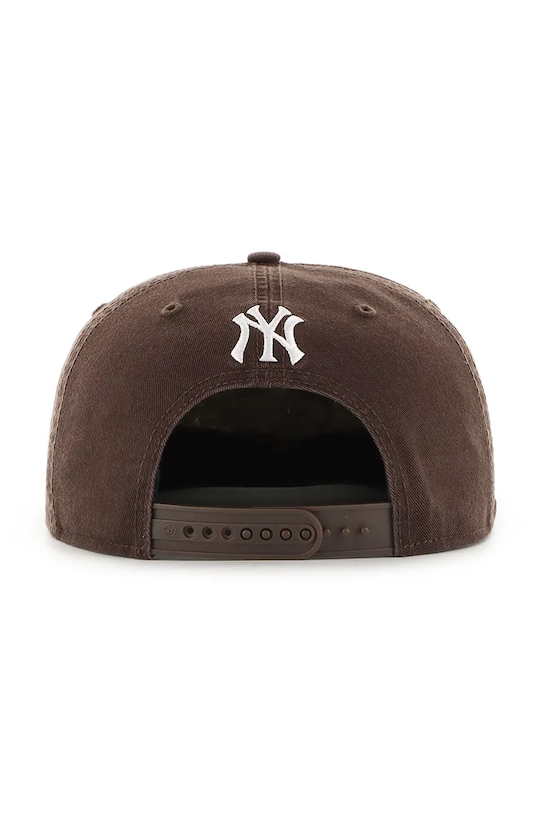 Βαμβακερό καπέλο του μπέιζμπολ 47 brand MLB New York Yankees B.CARRL17GWP.BW καφέ AA00