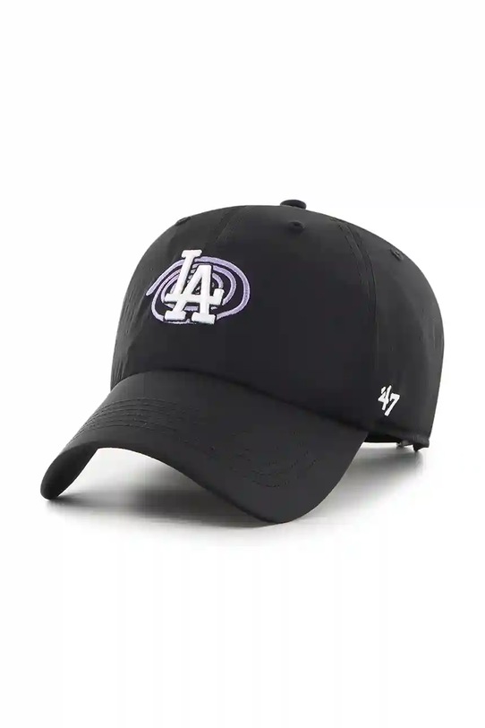47 brand czapka z daszkiem MLB Los Angeles Dodgers aplikacja czarny B.PSYCU12C0W.BK