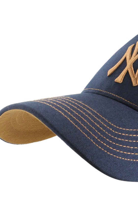 Akcesoria 47 brand czapka z daszkiem bawełniana MLB New York Yankees B.CONDT17GWS.NY granatowy