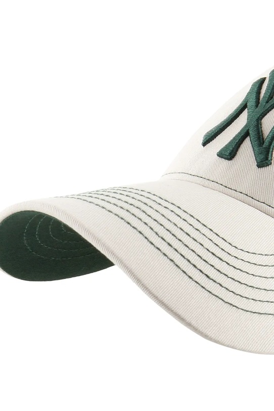 Akcesoria 47 brand czapka z daszkiem bawełniana MLB New York Yankees B.CONDT17GWS.BN beżowy