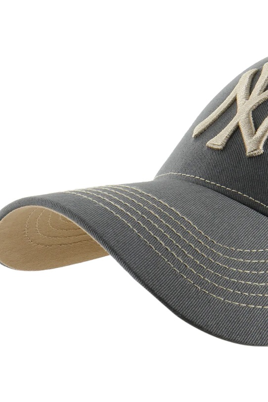 Akcesoria 47 brand czapka z daszkiem bawełniana MLB New York Yankees B.CONDT17GWS.CC szary