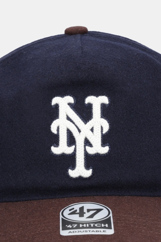 47 brand czapka z daszkiem z dodatkiem wełny MLB New York Mets B.CHSHT16WIP.NY granatowy AA00