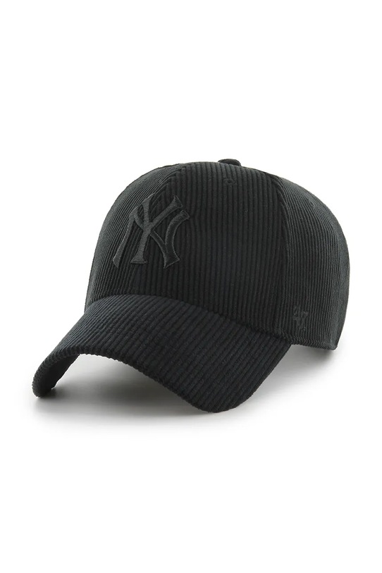 47 brand czapka z daszkiem bawełniana MLB New York Yankees aplikacja czarny B.THCKM17EWS.BKA