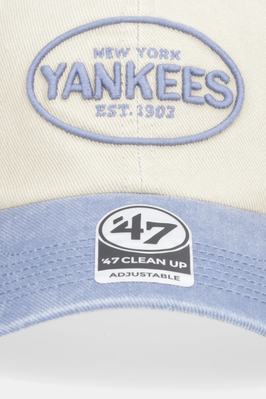 47 brand czapka z daszkiem bawełniana MLB New York Yankees B.BRKTL17DHS.K0 beżowy AA00
