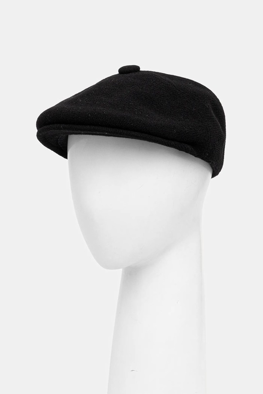 Kangol kaszkiet z wełną WOOL PANEL 575 z dodatkiem wełny czarny K3771.BK001