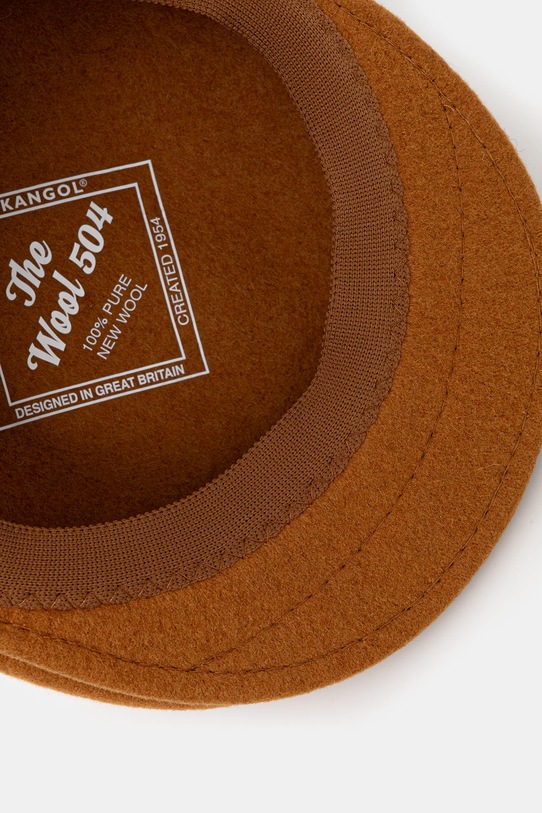 Vlnená čiapka Kangol 504 oranžová 0258BC.RC228