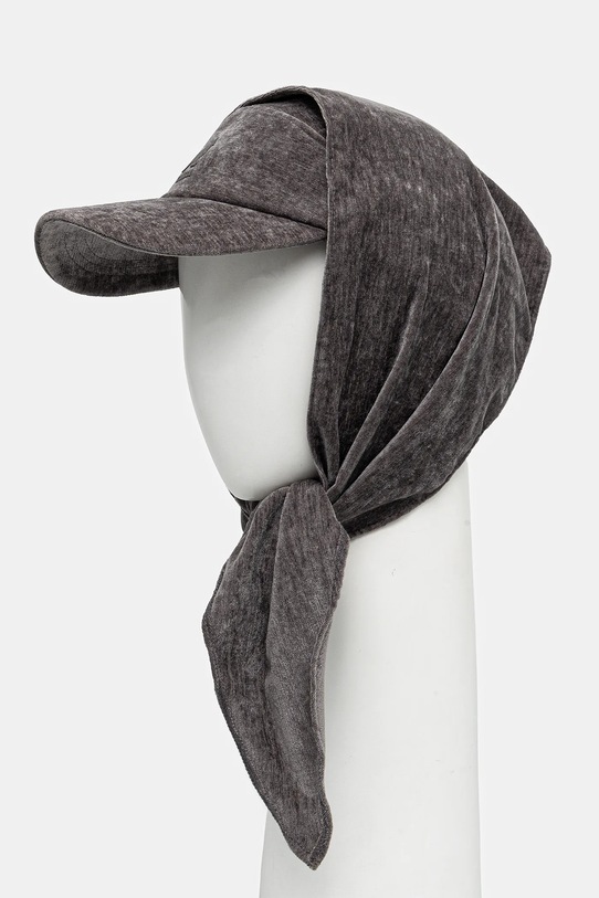 Kangol VELVET DRAPE 5-PANEL pozostałe szary K5475.CH011