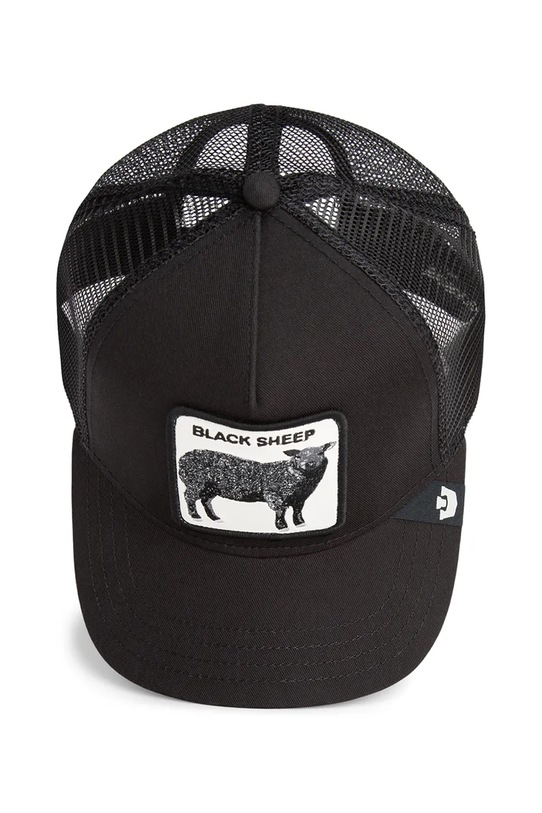 Goorin Bros czapka z daszkiem z dodatkiem bawełny Black Sheep Trucker 101.2457 czarny