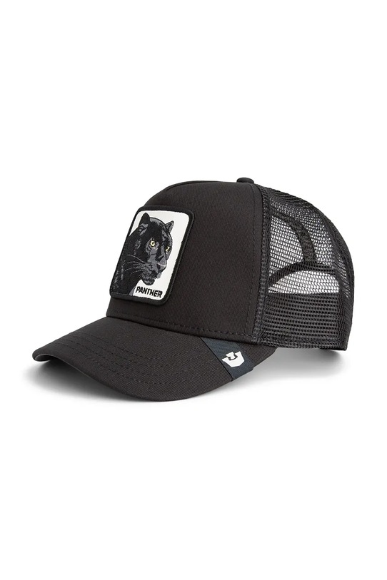 Goorin Bros czapka z daszkiem z dodatkiem bawełny Panther Trucker aplikacja czarny 101.2450
