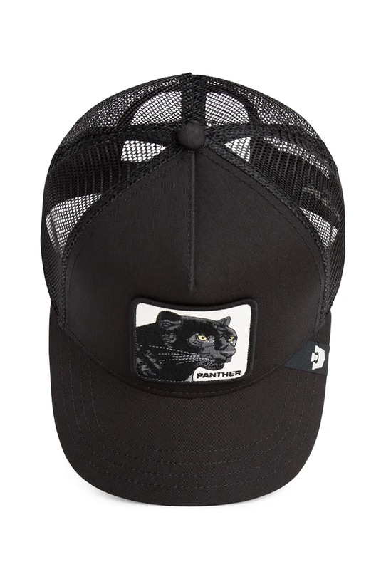 Goorin Bros czapka z daszkiem z dodatkiem bawełny Panther Trucker 101.2450 czarny