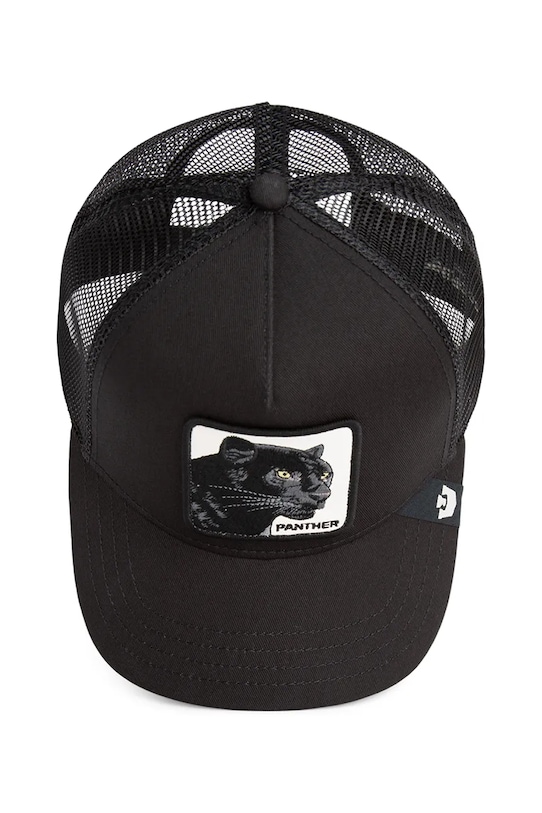 Καπέλο με γείσο και βαμβακερή επένδυση Goorin Bros Panther Trucker 101.2450 μαύρο