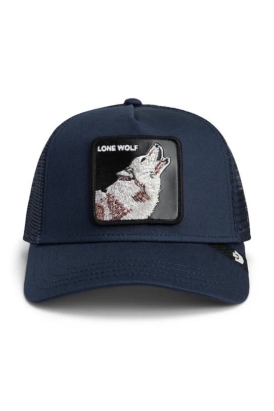 Goorin Bros czapka z daszkiem z dodatkiem bawełny Lone Wolf Trucker 101.2449 granatowy AA00