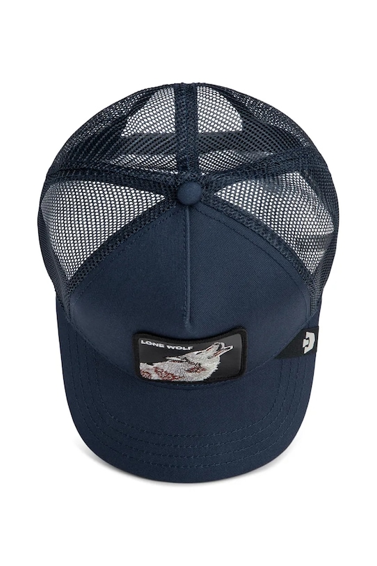 Goorin Bros czapka z daszkiem z dodatkiem bawełny Lone Wolf Trucker 101.2449 granatowy