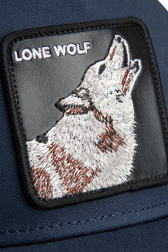 Goorin Bros czapka z daszkiem z dodatkiem bawełny Lone Wolf Trucker 101.2449