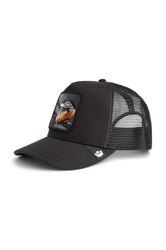 Goorin Bros czapka z daszkiem z dodatkiem bawełny Mamba Trucker aplikacja czarny 101.2507