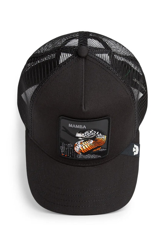 Goorin Bros czapka z daszkiem z dodatkiem bawełny Mamba Trucker 101.2507 czarny